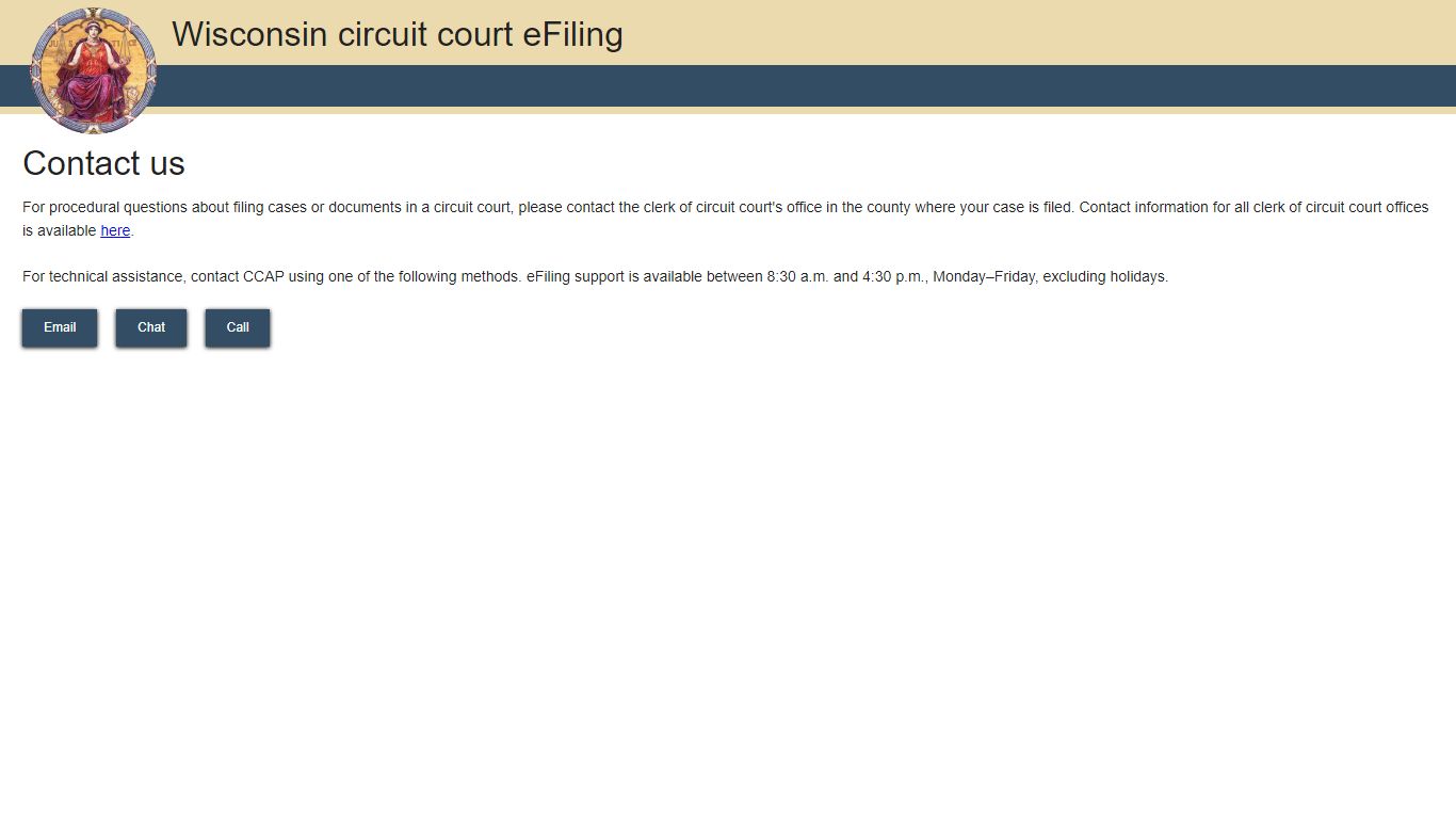 Wisconsin circuit court eFiling - efiling.wicourts.gov